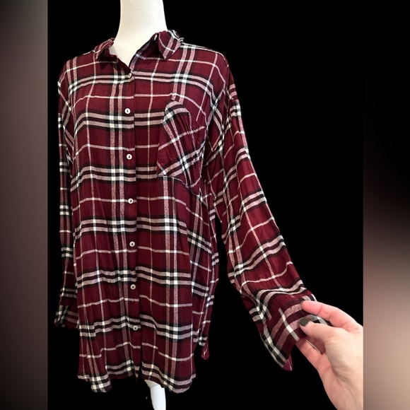 Like new Mudpie brand flannel tunic, size M - Picture 3 of 4